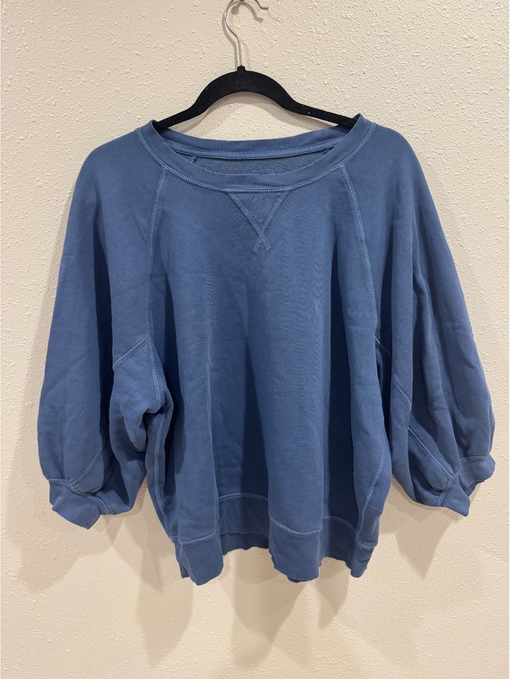 Aerie Blue Oversized French Terry Sweatshirt Women’s